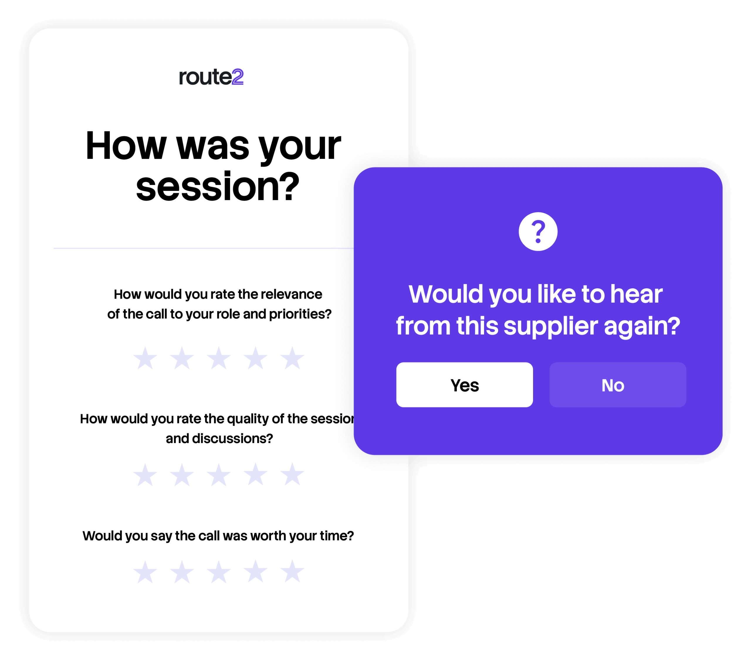 Teacher completing a session feedback form